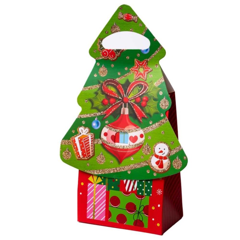 Vianočná darčeková krabica – stromček