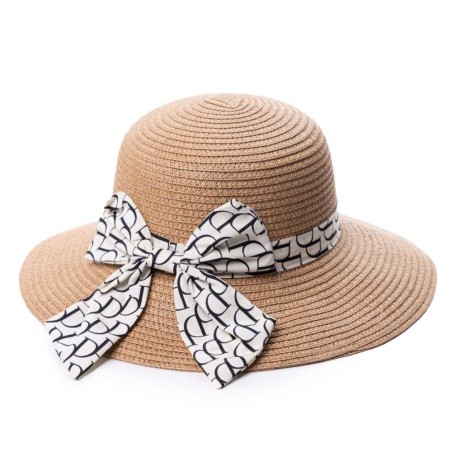 Dámsky klobúk letný s mašľou D